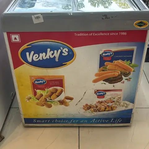 A Venky's chest freezer